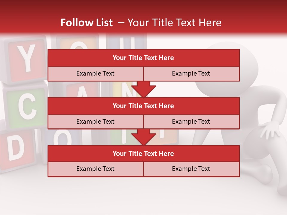 Manager Word Multicolored PowerPoint Template
