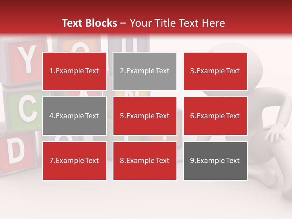 Manager Word Multicolored PowerPoint Template