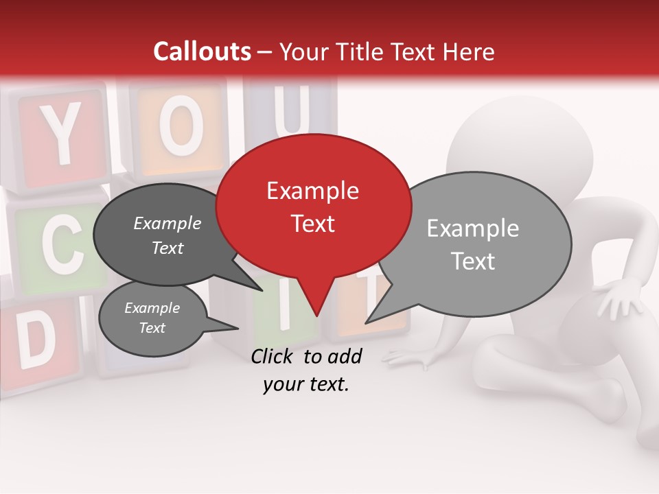 Manager Word Multicolored PowerPoint Template