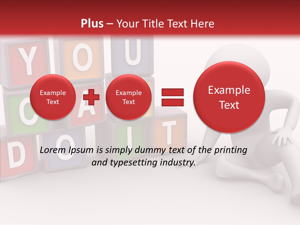 Manager Word Multicolored PowerPoint Template