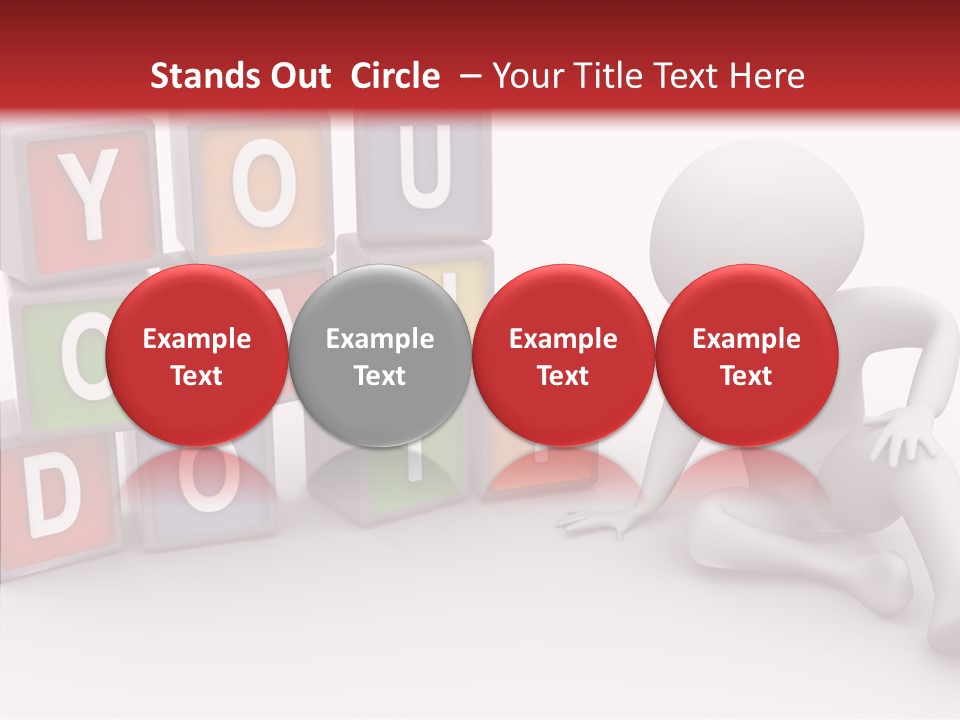 Manager Word Multicolored PowerPoint Template