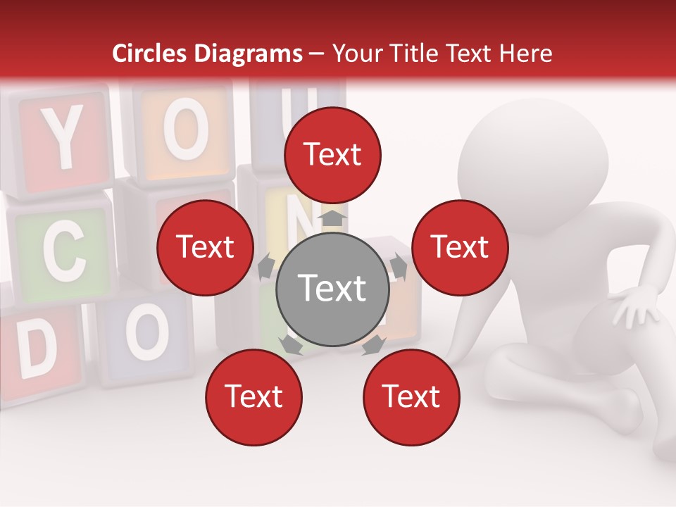 Manager Word Multicolored PowerPoint Template