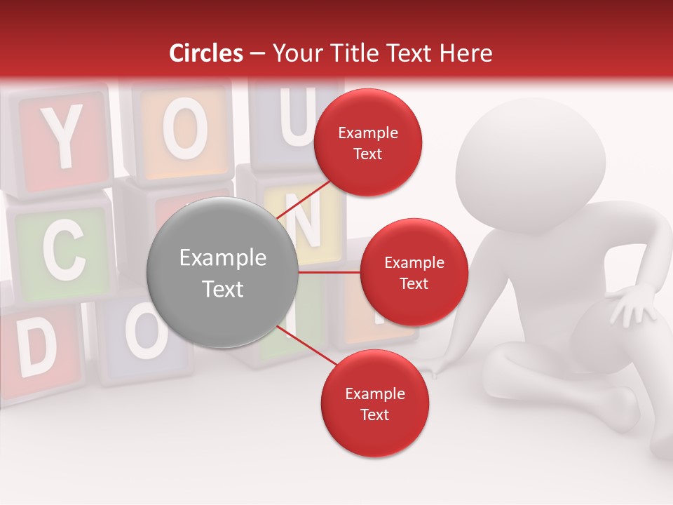 Manager Word Multicolored PowerPoint Template