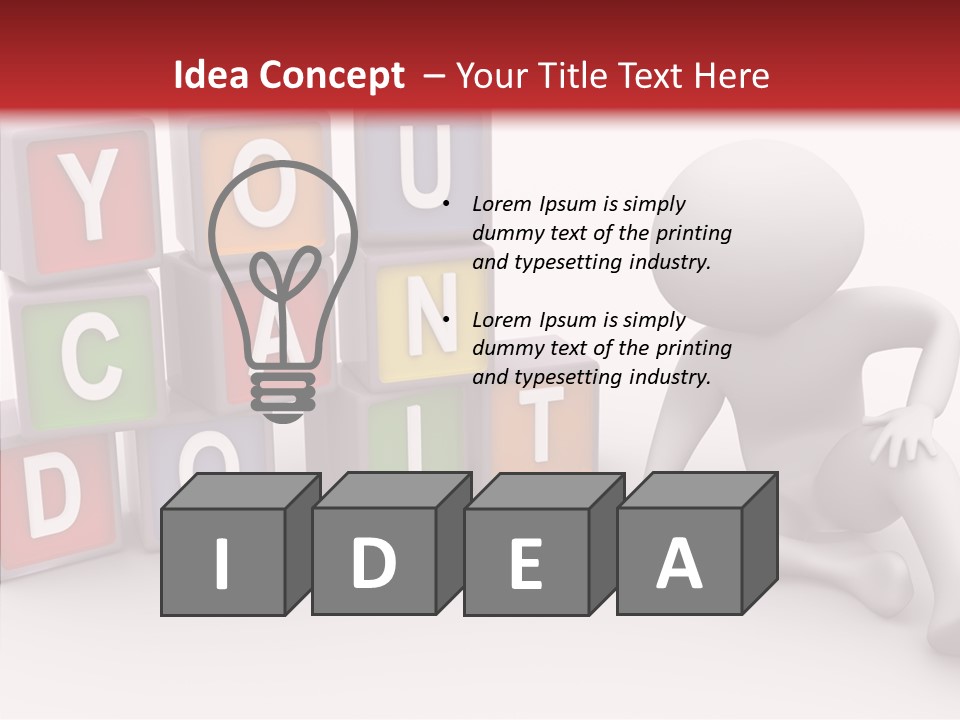 Manager Word Multicolored PowerPoint Template