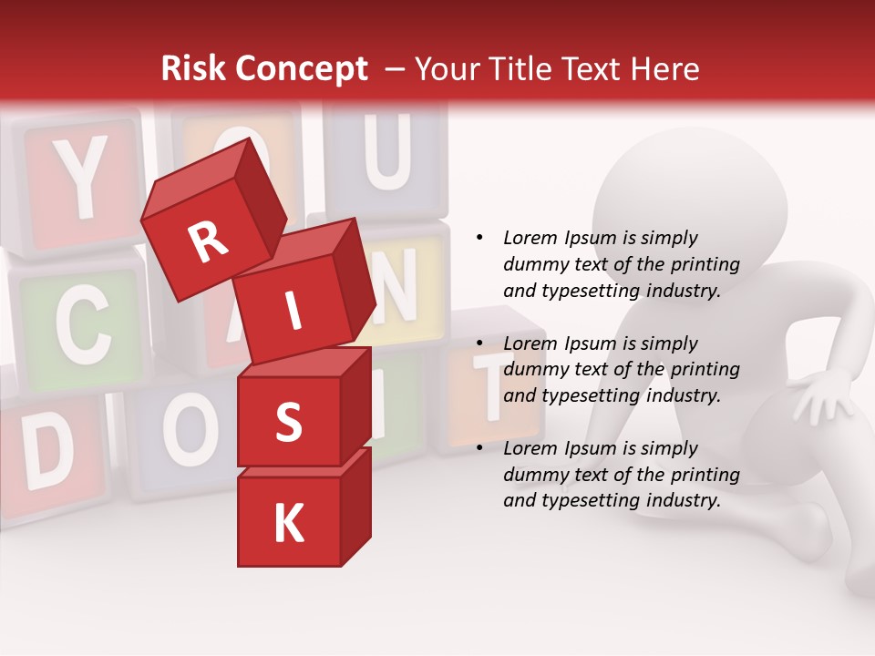 Manager Word Multicolored PowerPoint Template