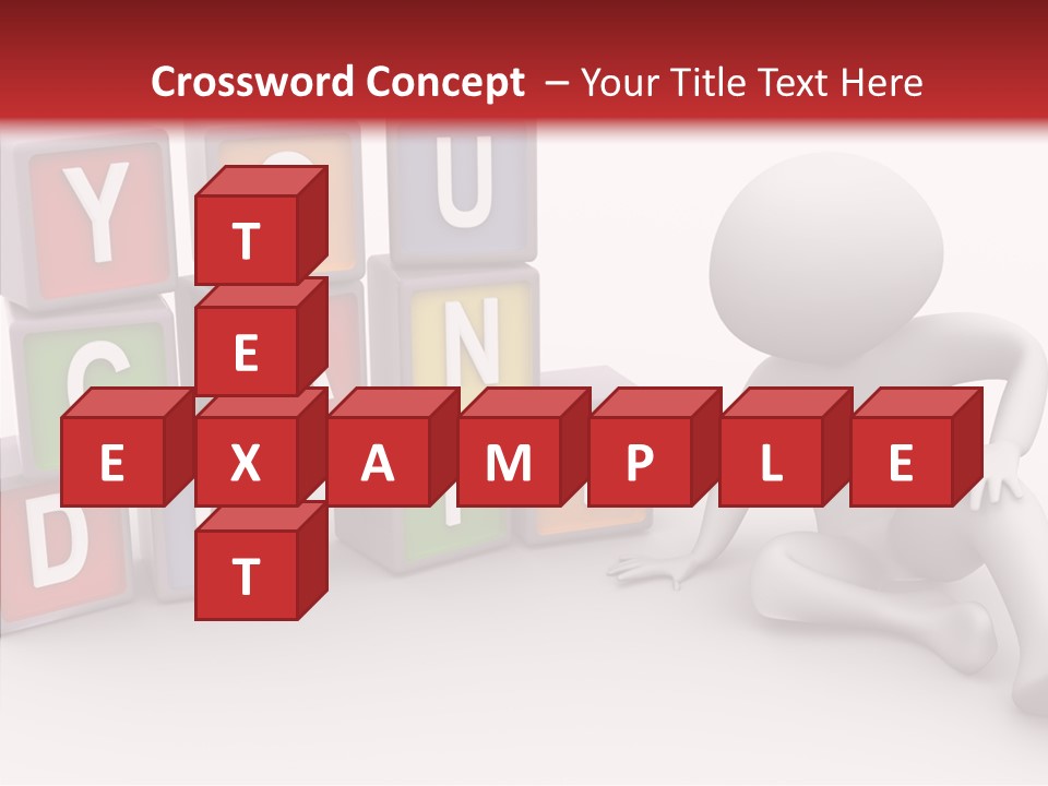 Manager Word Multicolored PowerPoint Template