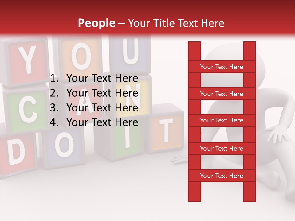 Manager Word Multicolored PowerPoint Template