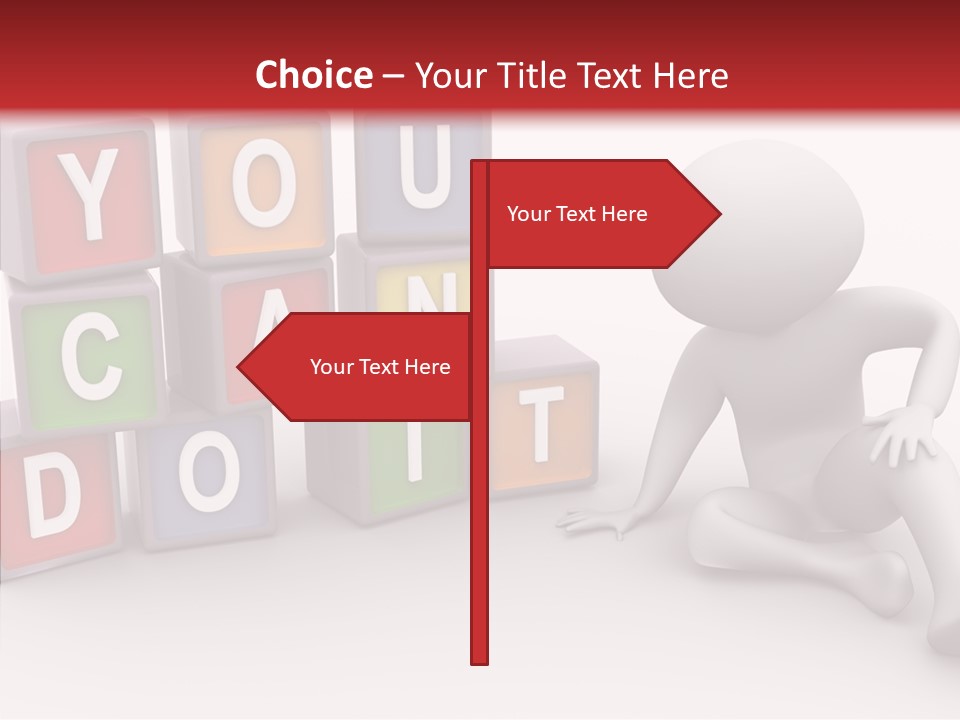 Manager Word Multicolored PowerPoint Template