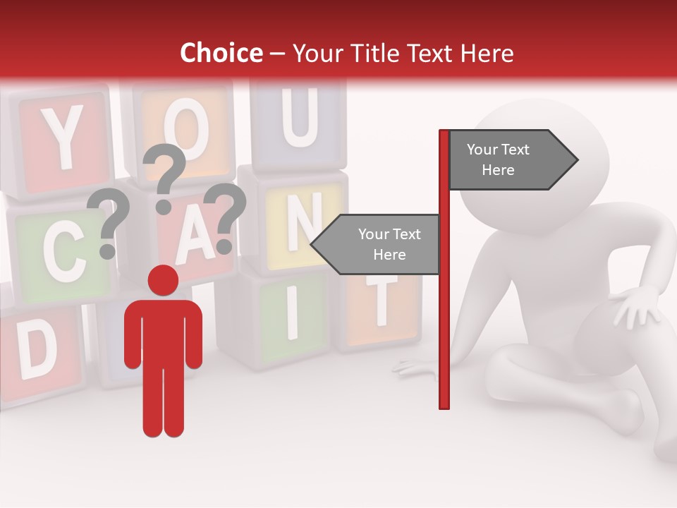 Manager Word Multicolored PowerPoint Template