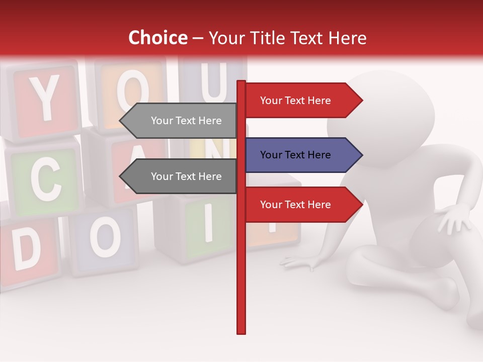 Manager Word Multicolored PowerPoint Template