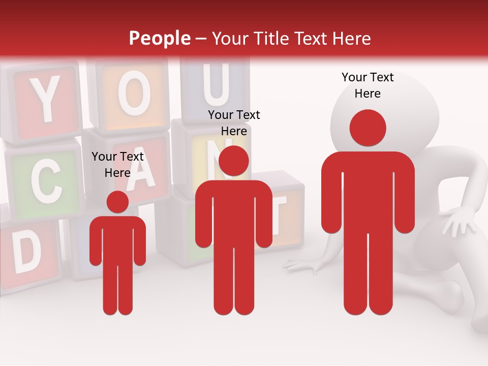 Manager Word Multicolored PowerPoint Template