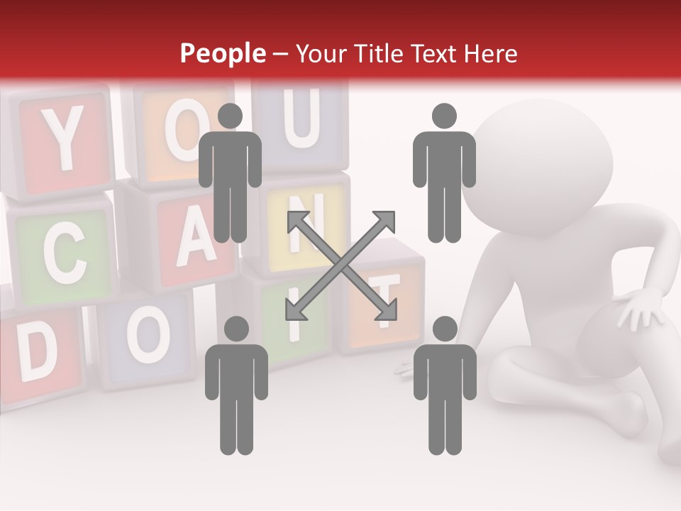 Manager Word Multicolored PowerPoint Template