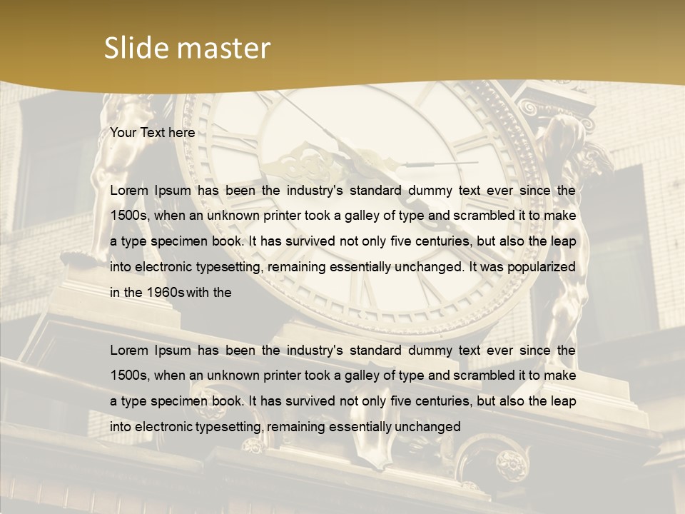 Office Street Downtown PowerPoint Template