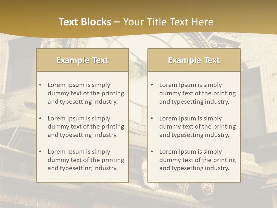Office Street Downtown PowerPoint Template