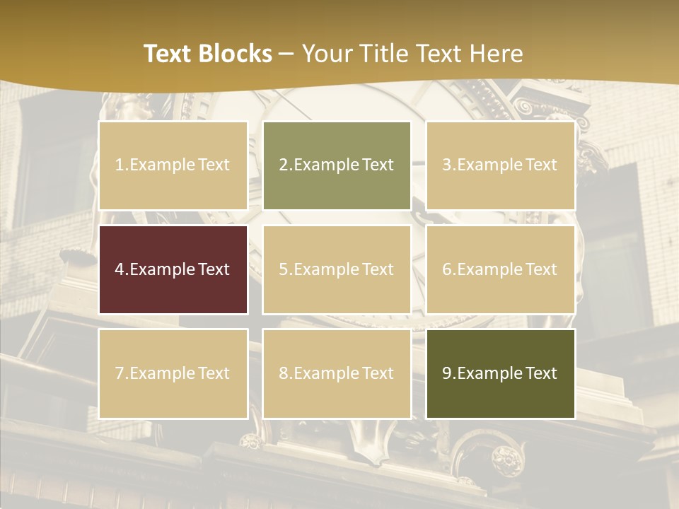 Office Street Downtown PowerPoint Template