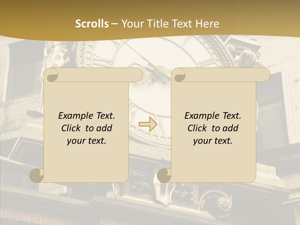 Office Street Downtown PowerPoint Template