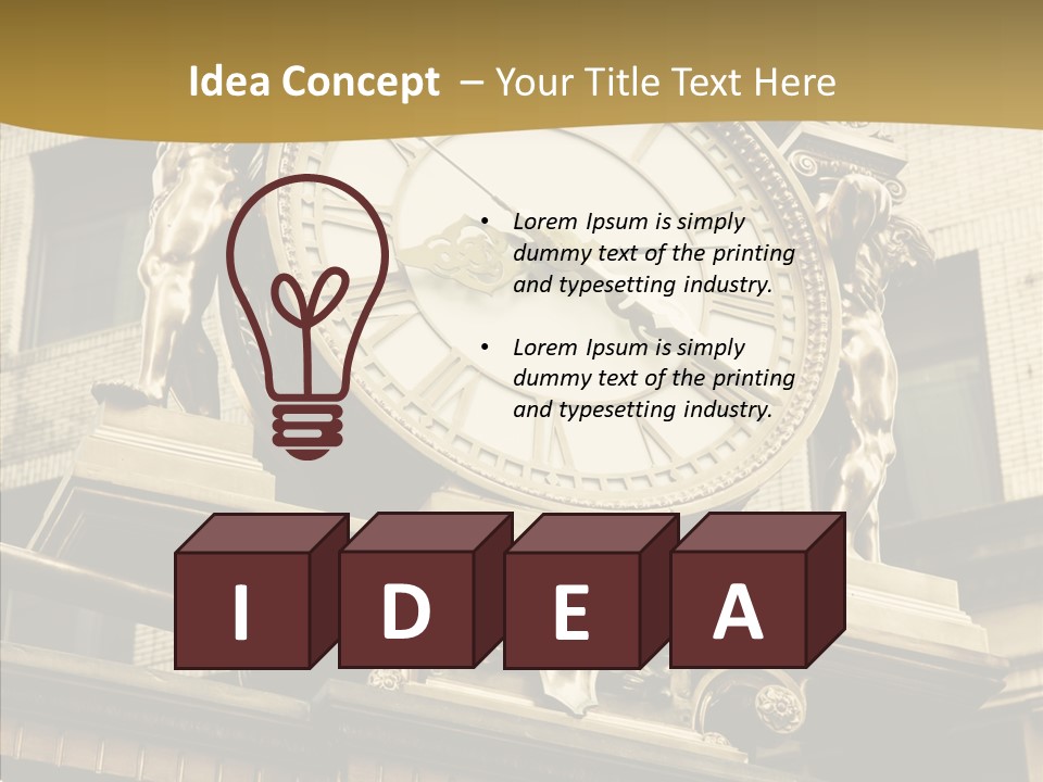 Office Street Downtown PowerPoint Template