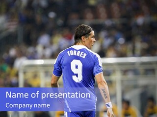 Match Fernando Torres Sport PowerPoint Template