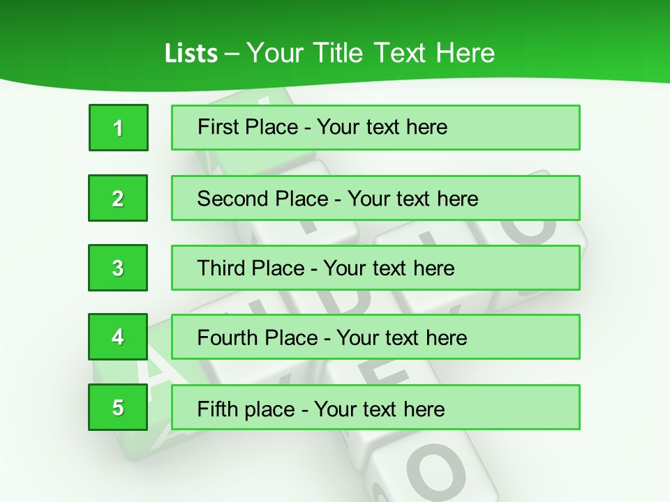 Word Torrents Audio PowerPoint Template