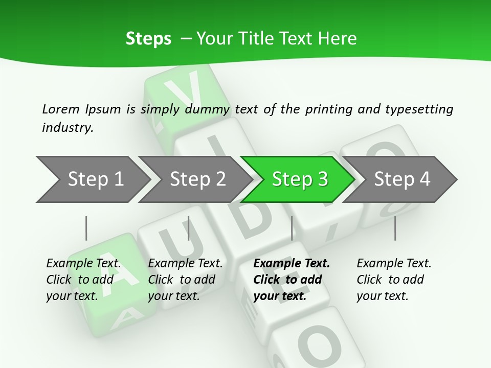 Word Torrents Audio PowerPoint Template