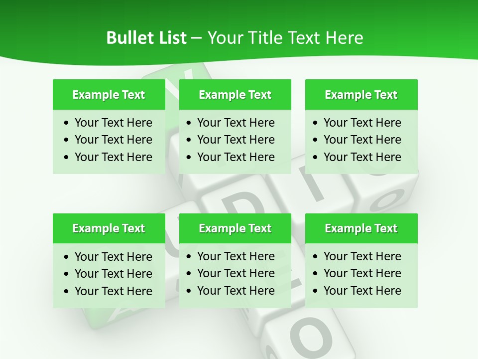 Word Torrents Audio PowerPoint Template