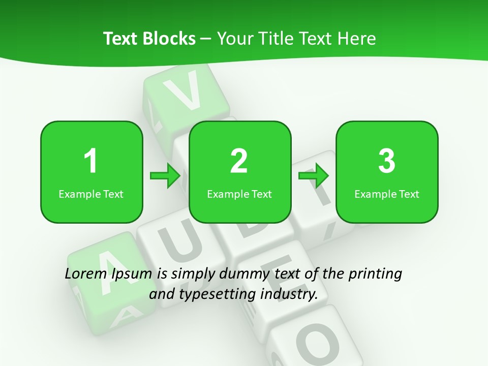 Word Torrents Audio PowerPoint Template