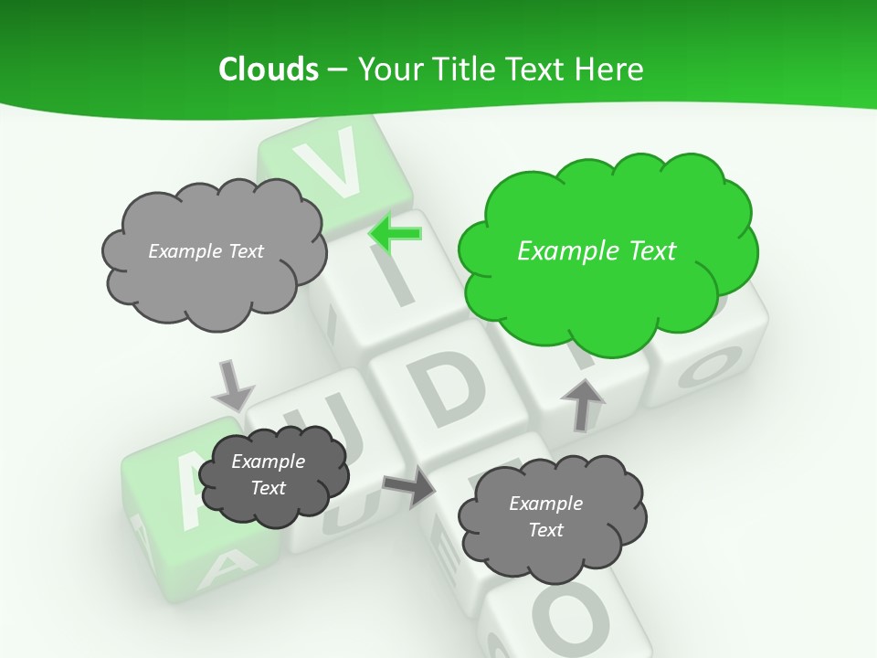 Word Torrents Audio PowerPoint Template