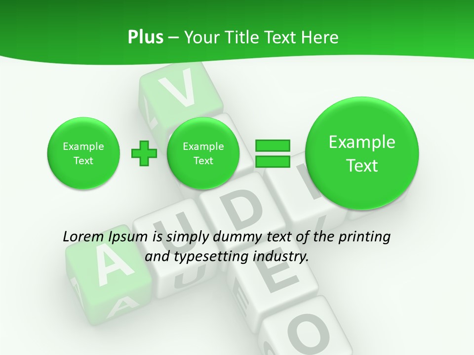 Word Torrents Audio PowerPoint Template