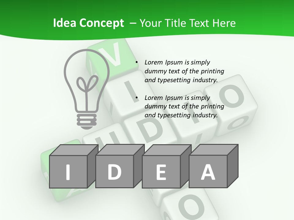 Word Torrents Audio PowerPoint Template