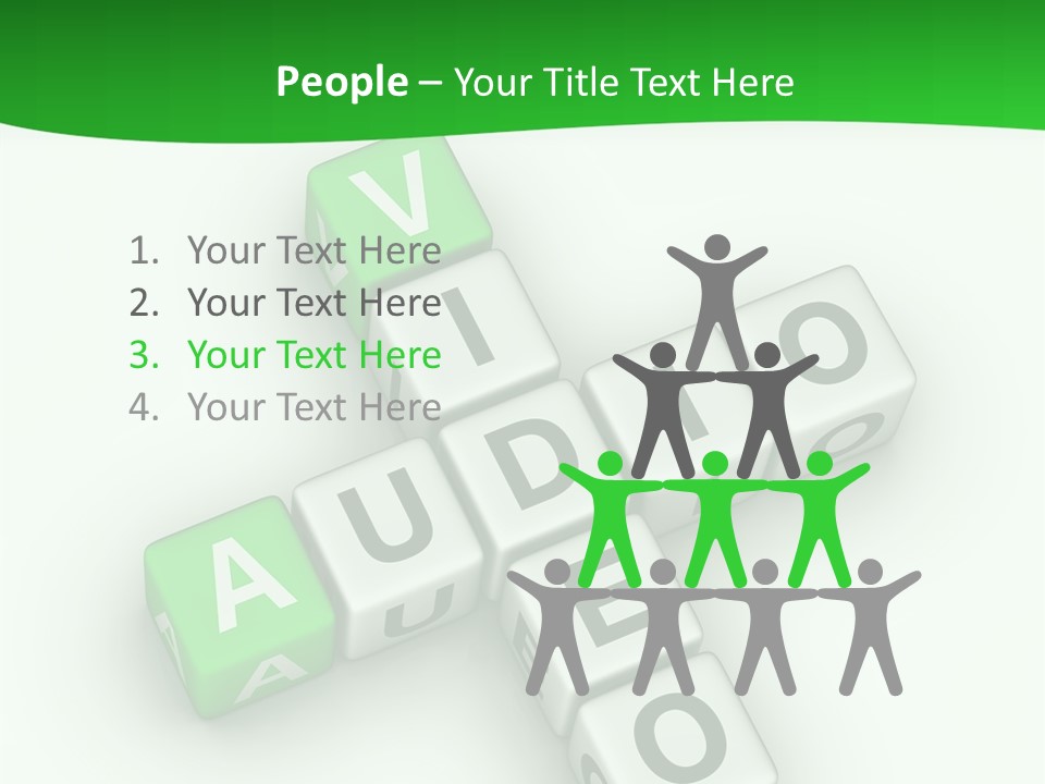 Word Torrents Audio PowerPoint Template