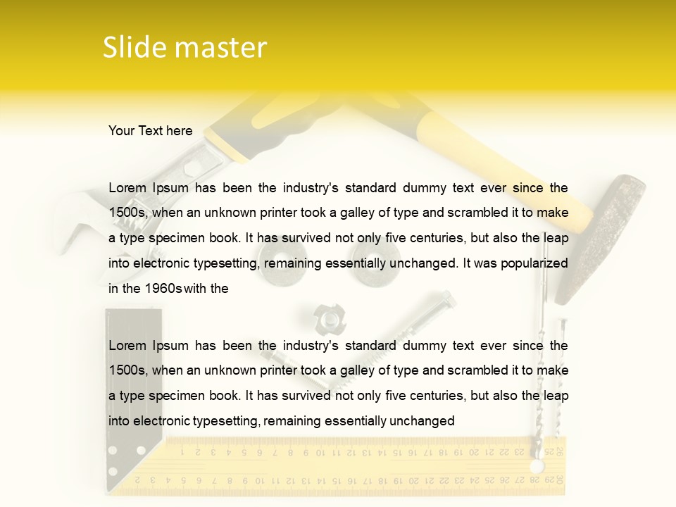 Construction Collection Goggles PowerPoint Template