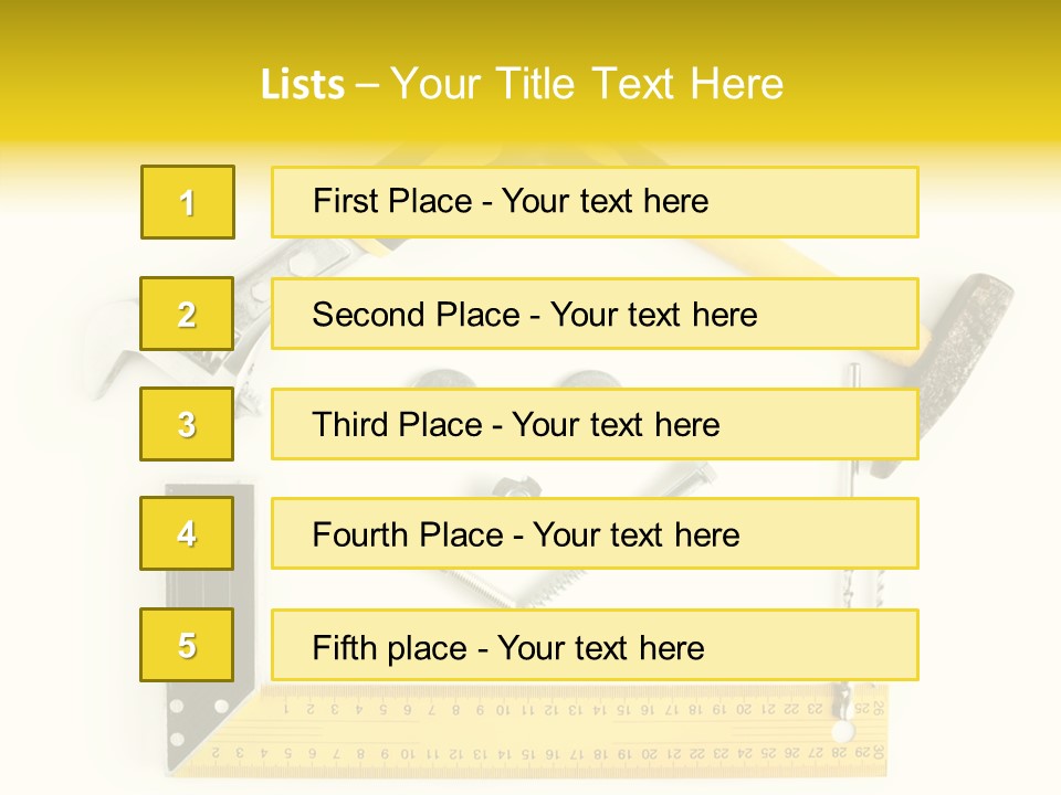 Construction Collection Goggles PowerPoint Template