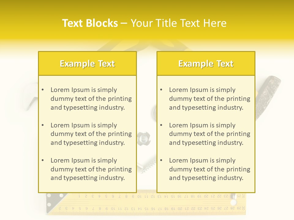 Construction Collection Goggles PowerPoint Template