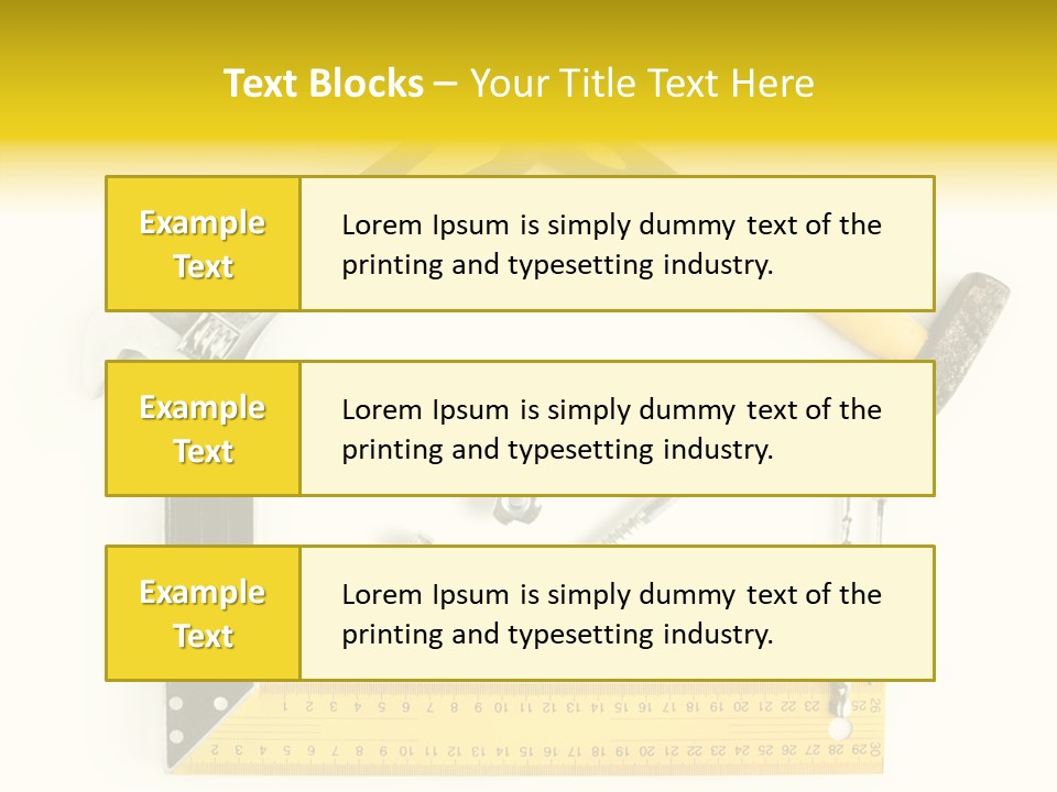 Construction Collection Goggles PowerPoint Template