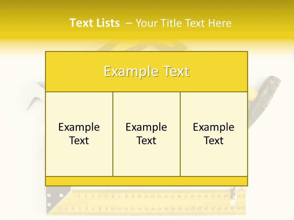 Construction Collection Goggles PowerPoint Template