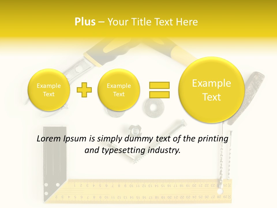 Construction Collection Goggles PowerPoint Template