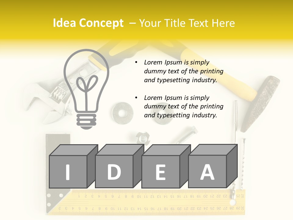Construction Collection Goggles PowerPoint Template