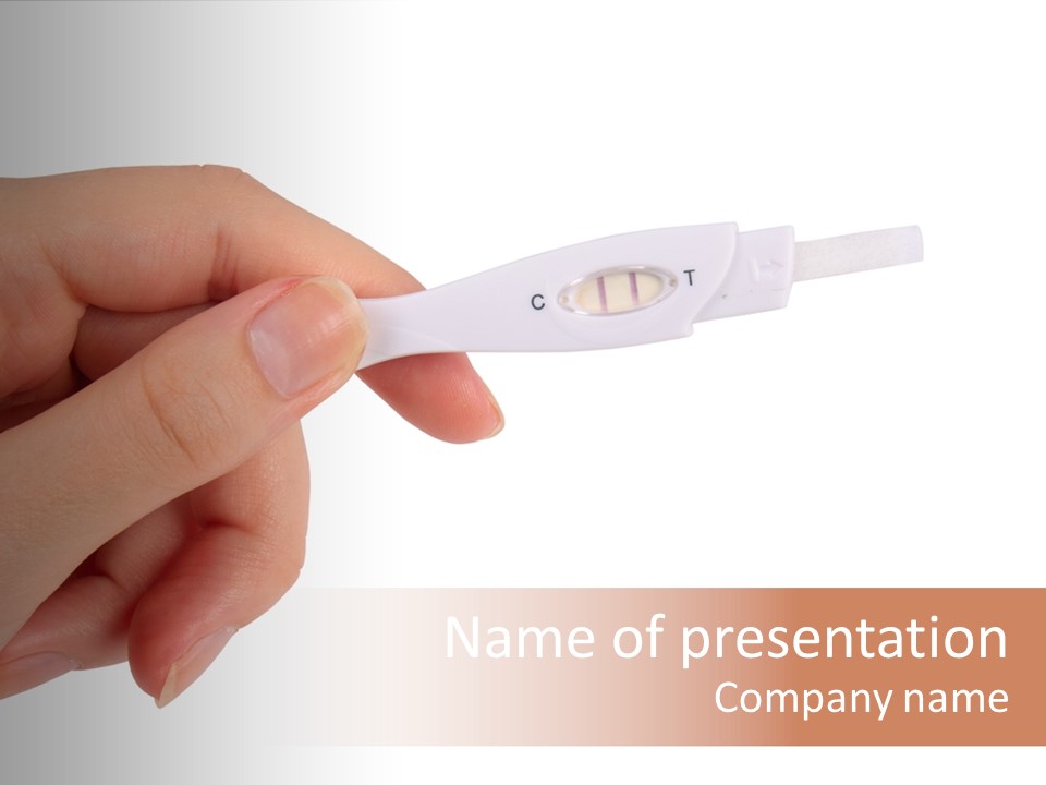 Finger Try Baby PowerPoint Template