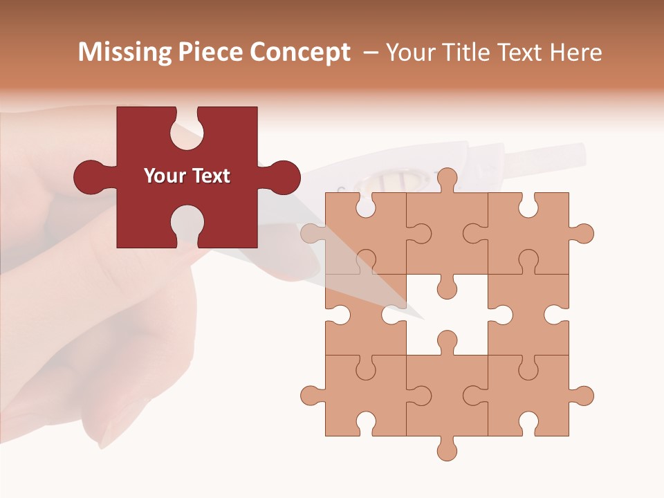 Finger Try Baby PowerPoint Template