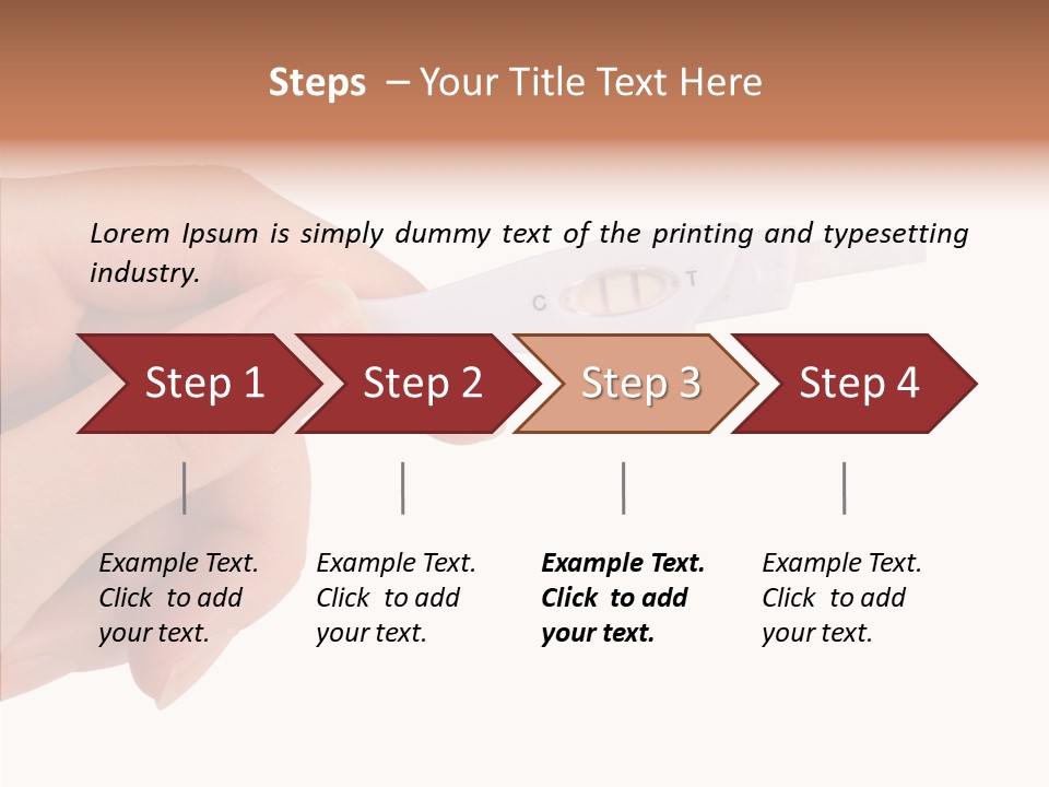 Finger Try Baby PowerPoint Template