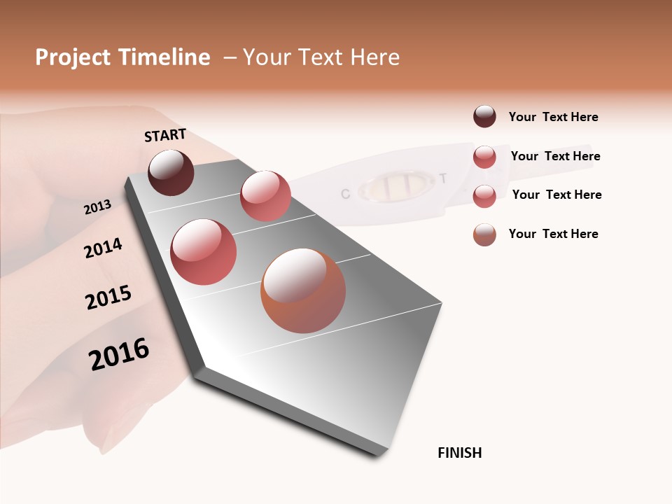 Finger Try Baby PowerPoint Template