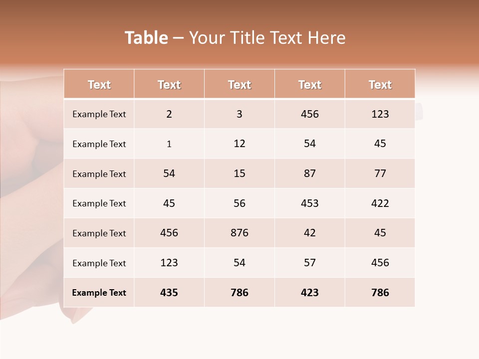 Finger Try Baby PowerPoint Template
