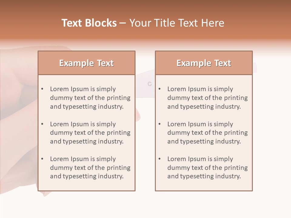 Finger Try Baby PowerPoint Template