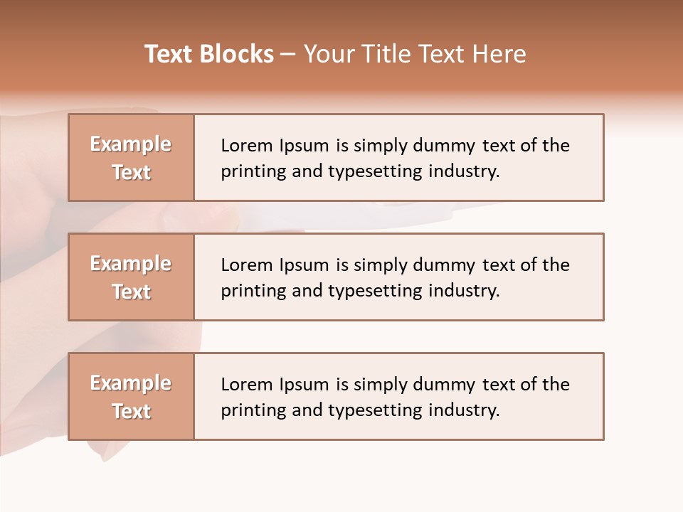 Finger Try Baby PowerPoint Template