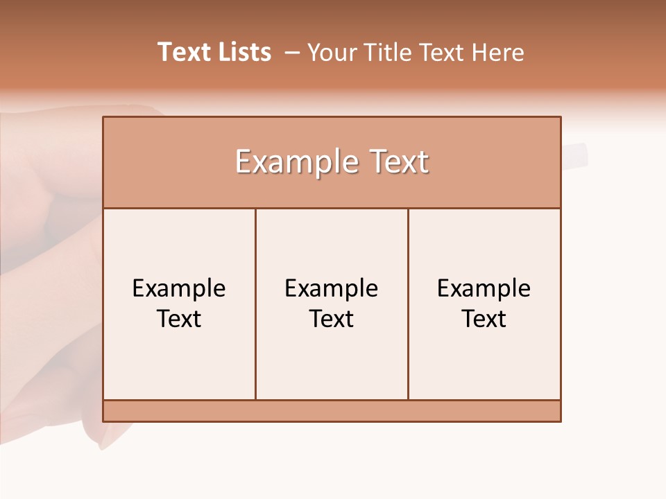 Finger Try Baby PowerPoint Template
