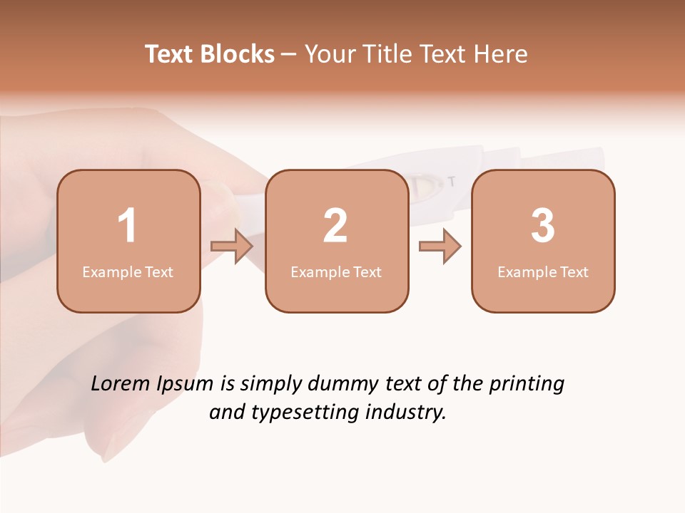 Finger Try Baby PowerPoint Template