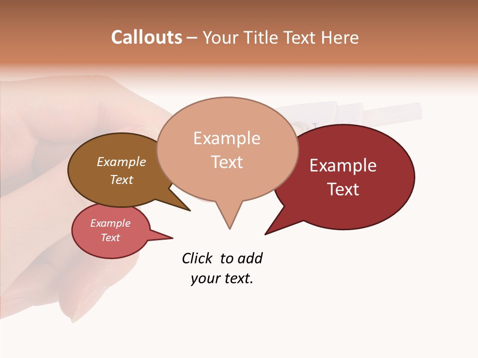 Finger Try Baby PowerPoint Template