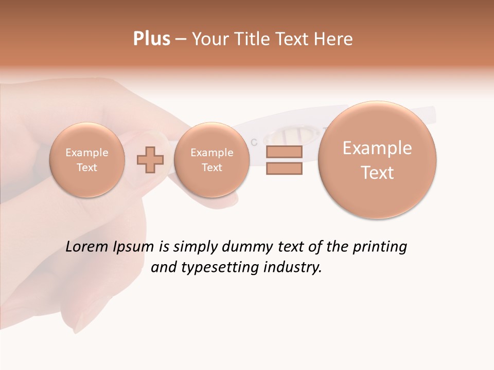Finger Try Baby PowerPoint Template