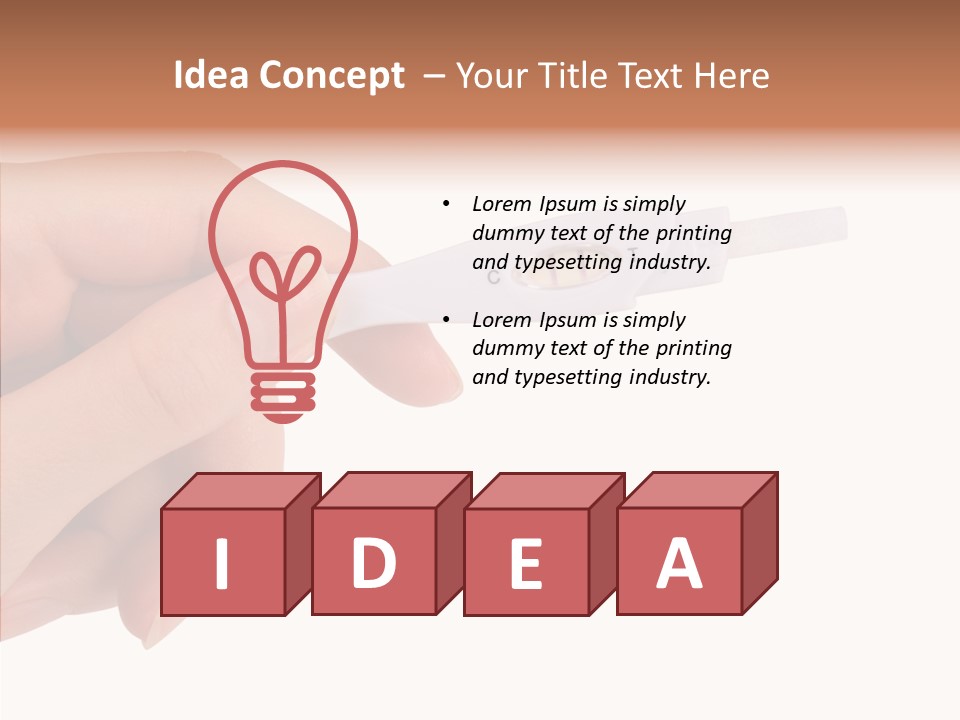 Finger Try Baby PowerPoint Template