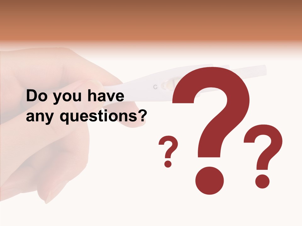 Finger Try Baby PowerPoint Template